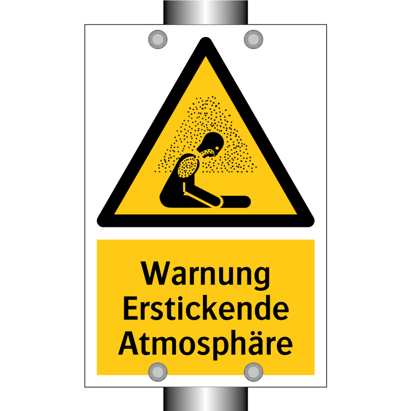 Warnung Erstickende Atmosphäre