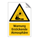Warnung Erstickende Atmosphäre
