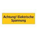 Achtung! Elektrische Spannung