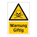 Warnung Giftig