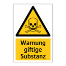 Warnung giftige Substanz