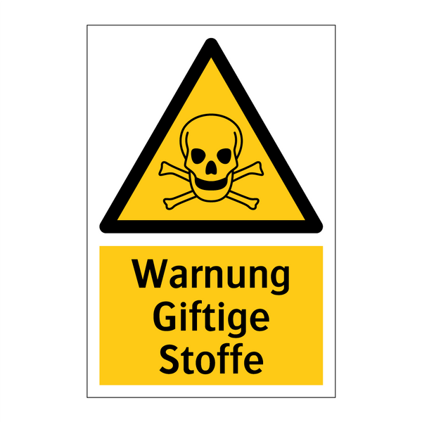 Warnung Giftige Stoffe