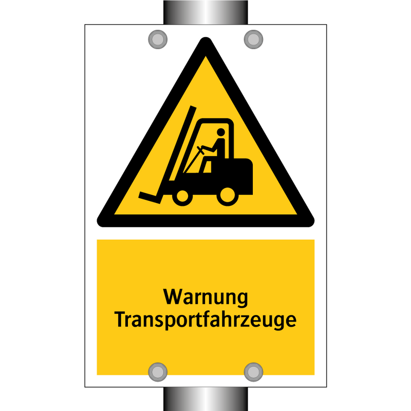 Warnung Transportfahrzeuge