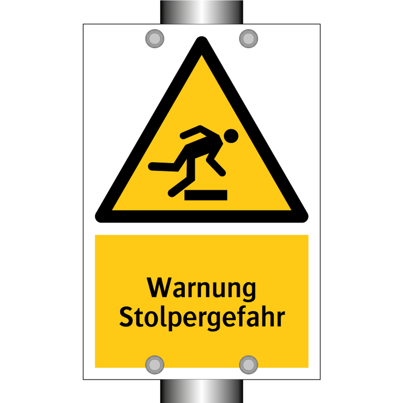 Warnung Stolpergefahr
