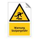 Warnung Stolpergefahr
