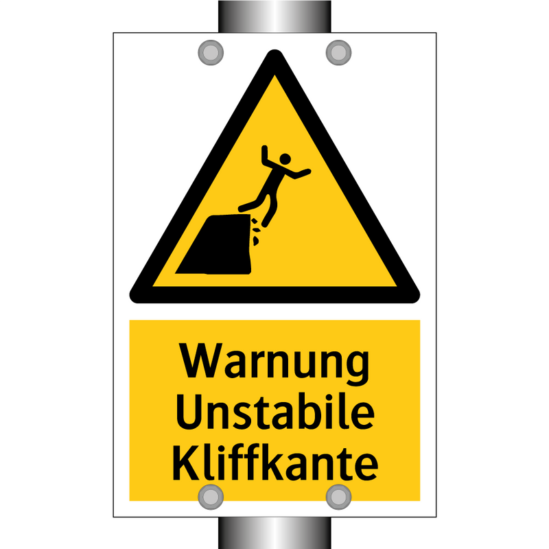 Warnung Unstabile Kliffkante