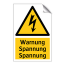 Warnung Spannung Spannung