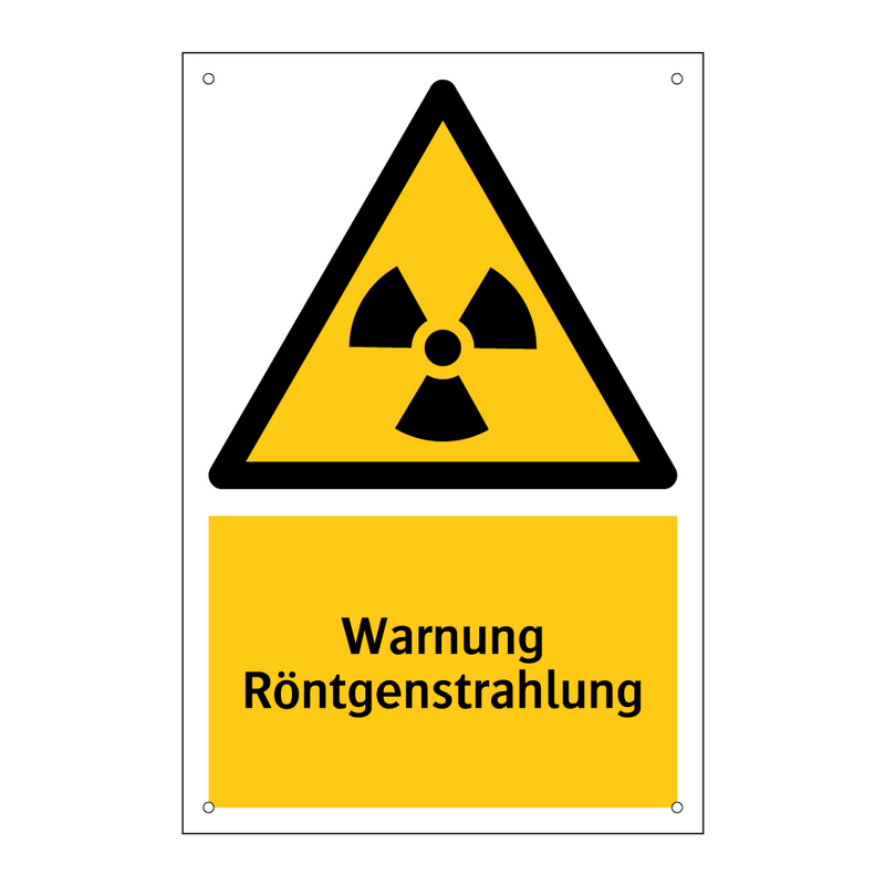 Warnung Röntgenstrahlung