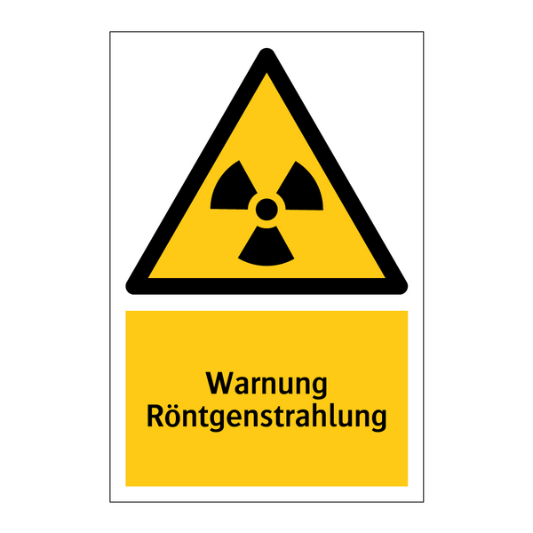 Warnung Röntgenstrahlung