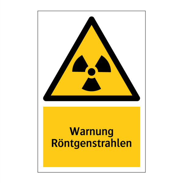 Warnung Röntgenstrahlen
