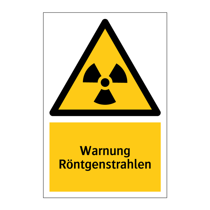 Warnung Röntgenstrahlen