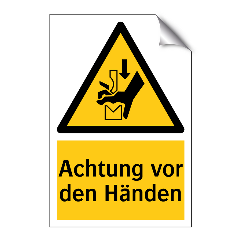 Achtung vor den Händen