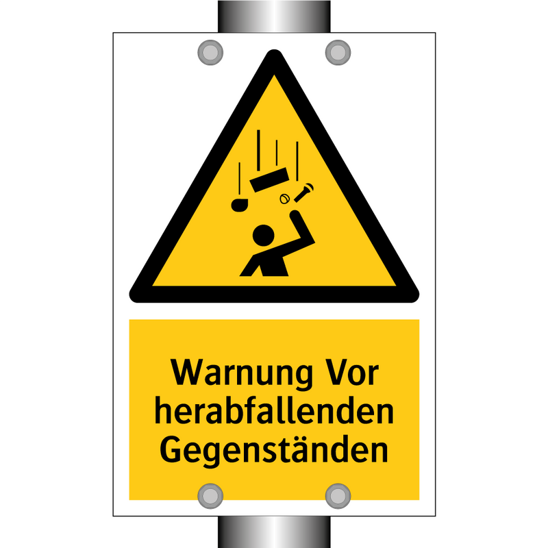 Warnung Vor herabfallenden Gegenständen