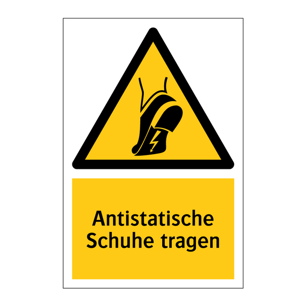 Antistatische Schuhe tragen