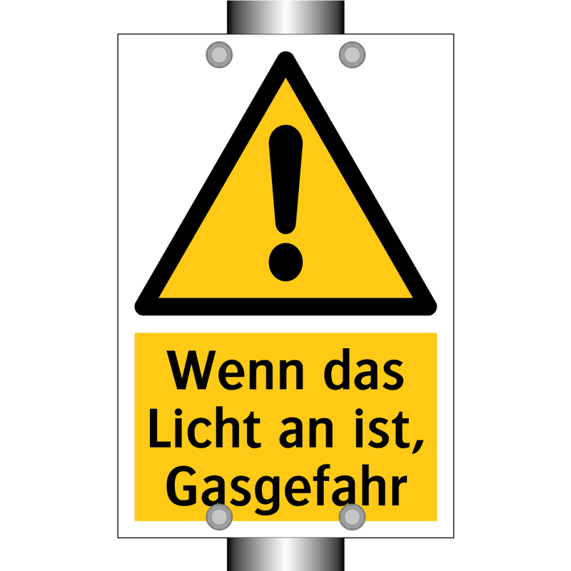 Wenn das Licht an ist, Gasgefahr