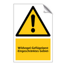 Wildvogel-Geflügelpest -Eingeschränktes Gebiet-