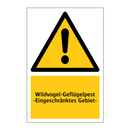 Wildvogel-Geflügelpest -Eingeschränktes Gebiet-