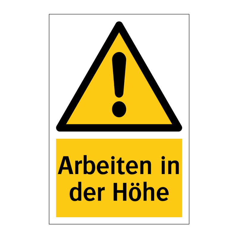 Arbeiten in der Höhe