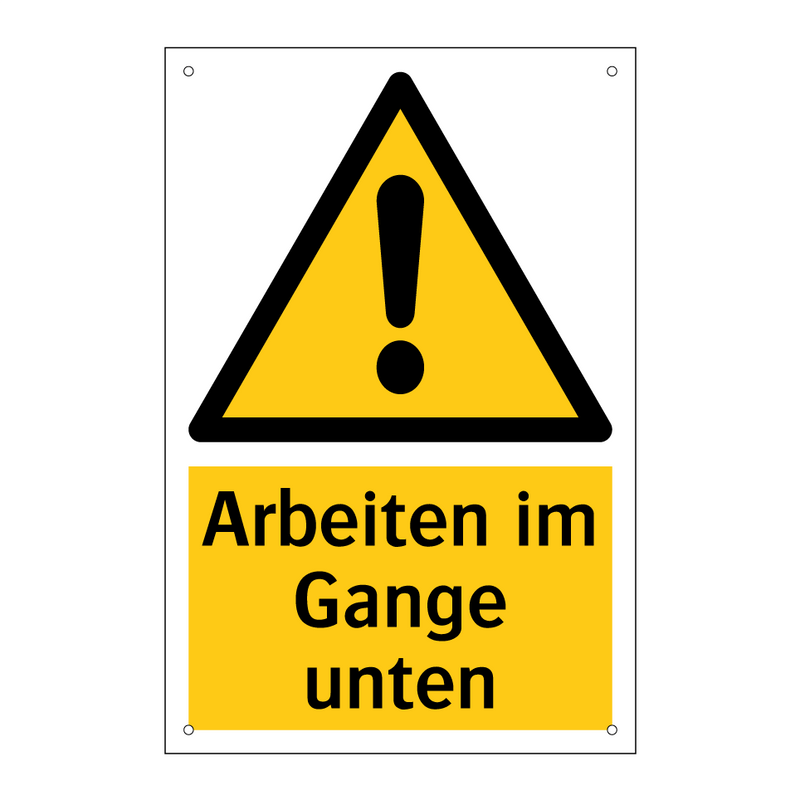 Arbeiten im Gange unten