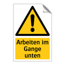 Arbeiten im Gange unten