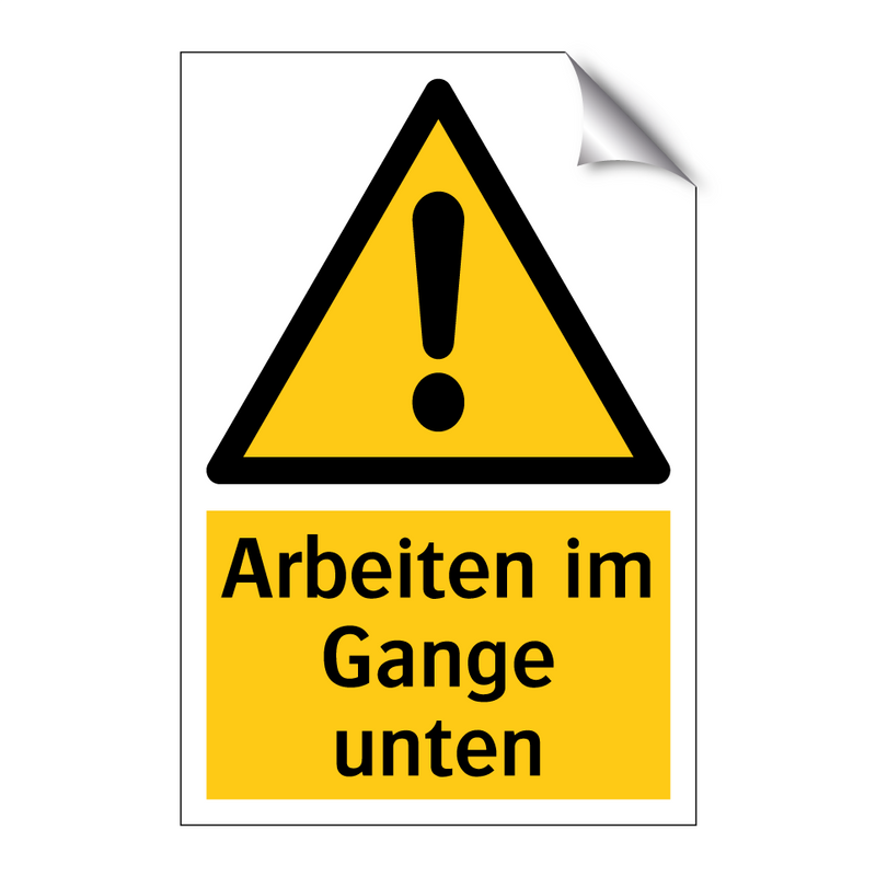 Arbeiten im Gange unten