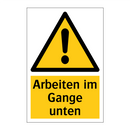 Arbeiten im Gange unten