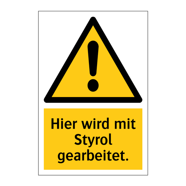 Hier wird mit Styrol gearbeitet.