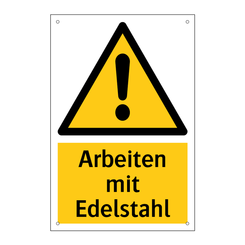 Arbeiten mit Edelstahl