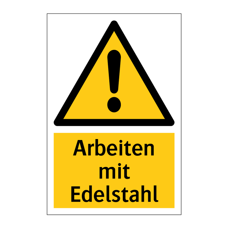 Arbeiten mit Edelstahl