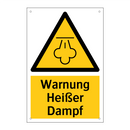 Warnung Heißer Dampf