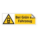 Bei Grün ein Fahrzeug