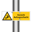 Vorsicht Aufzugsschacht