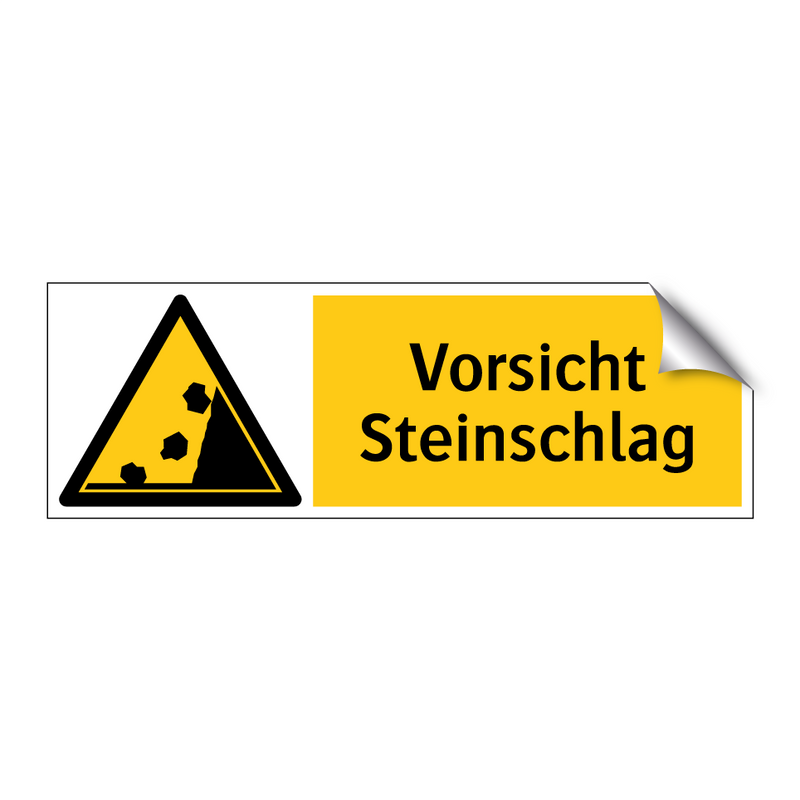 Vorsicht Steinschlag