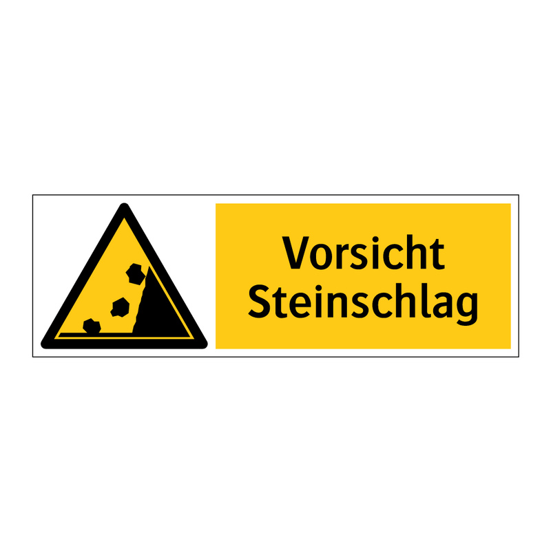 Vorsicht Steinschlag