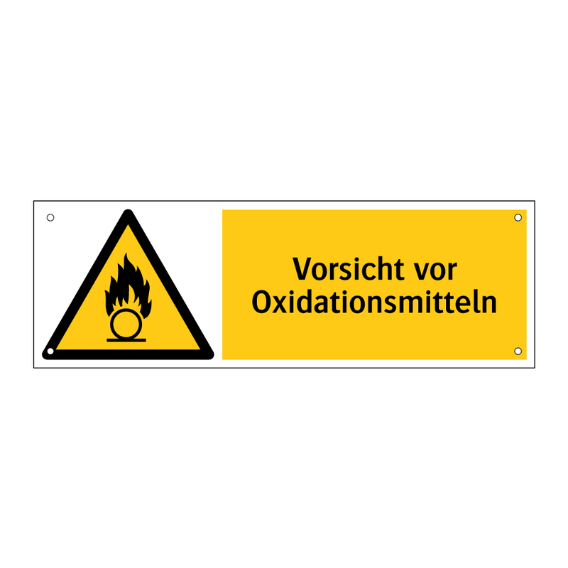 Vorsicht vor Oxidationsmitteln
