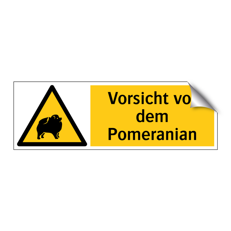 Vorsicht vor dem Pomeranian