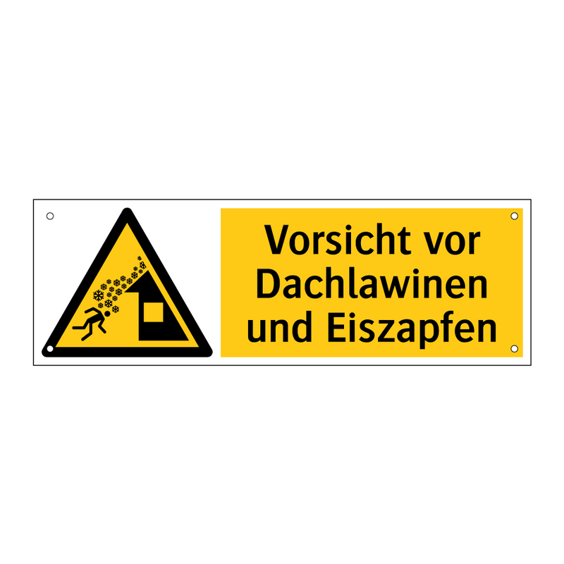 Vorsicht vor Dachlawinen und Eiszapfen