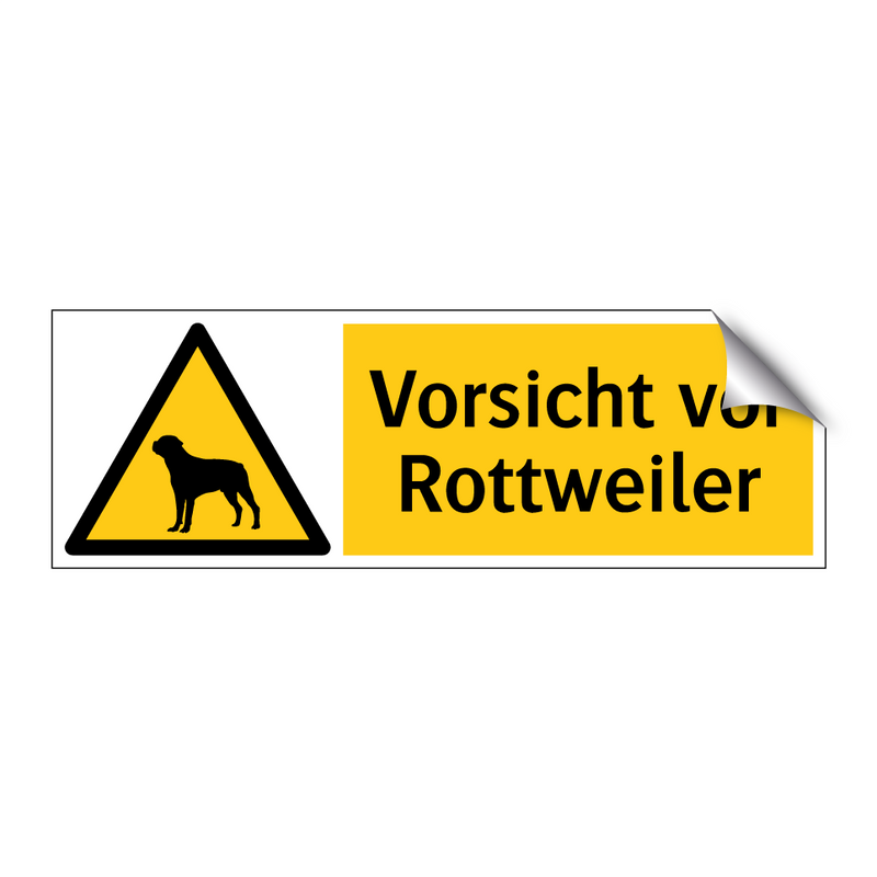 Vorsicht vor Rottweiler