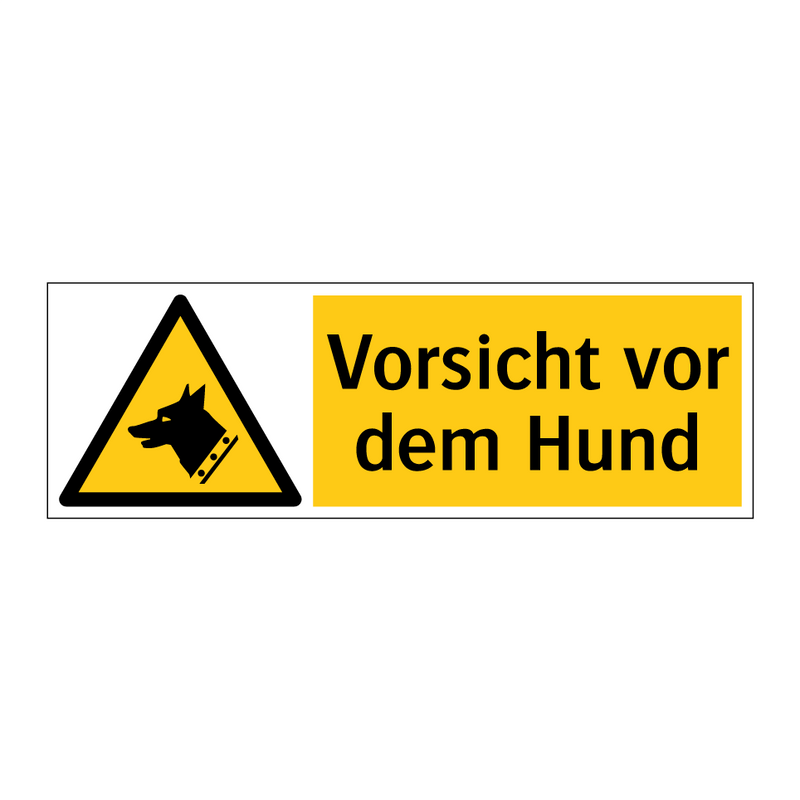 Vorsicht vor dem Hund