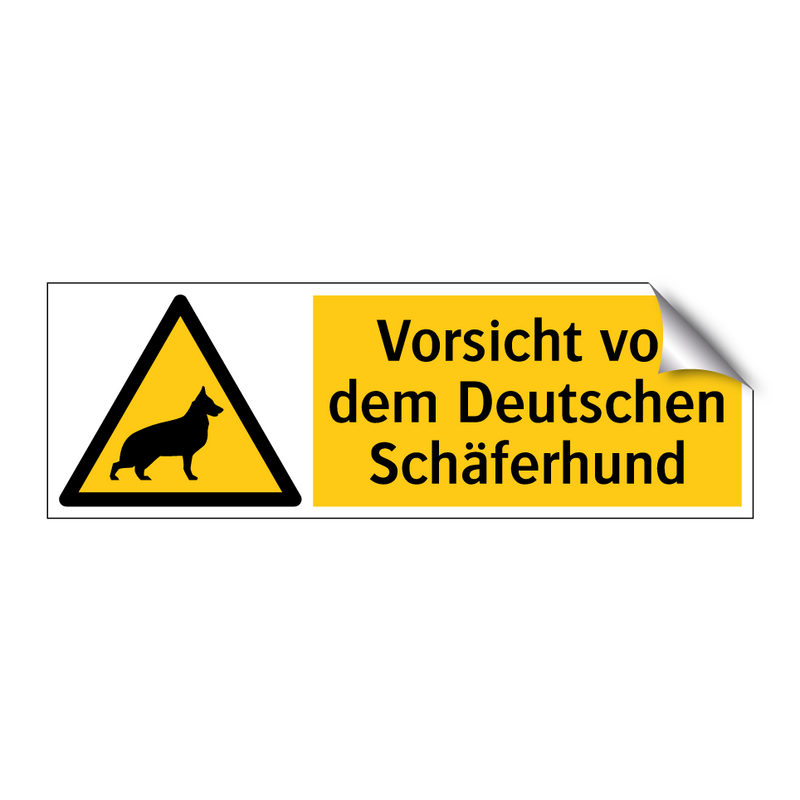Vorsicht vor dem Deutschen Schäferhund