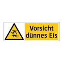 Vorsicht dünnes Eis