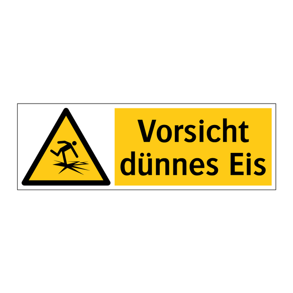 Vorsicht dünnes Eis