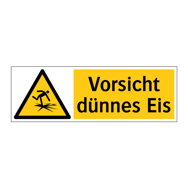 Vorsicht dünnes Eis