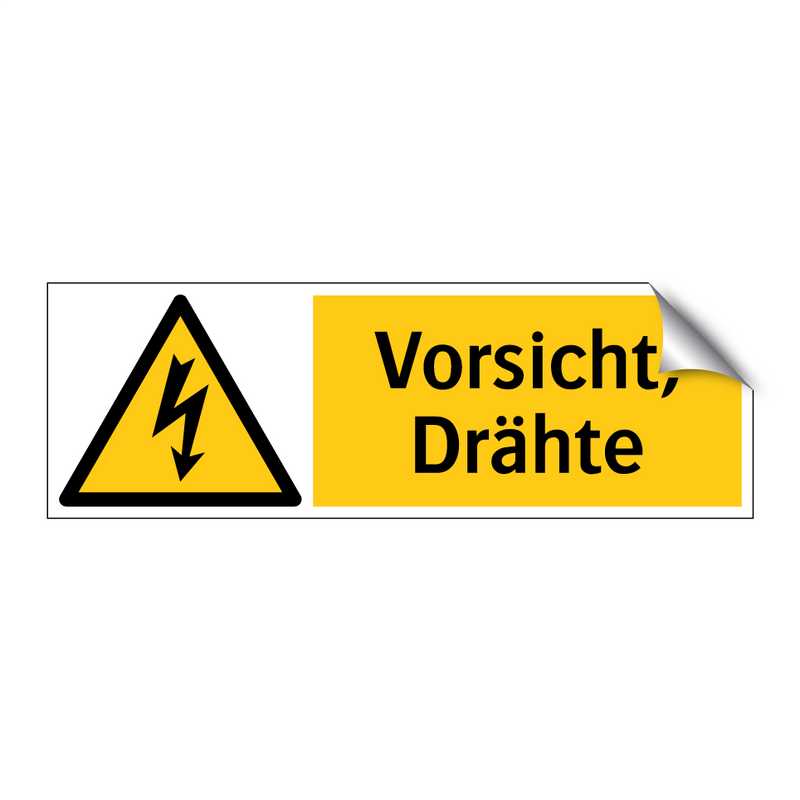 Vorsicht, Drähte