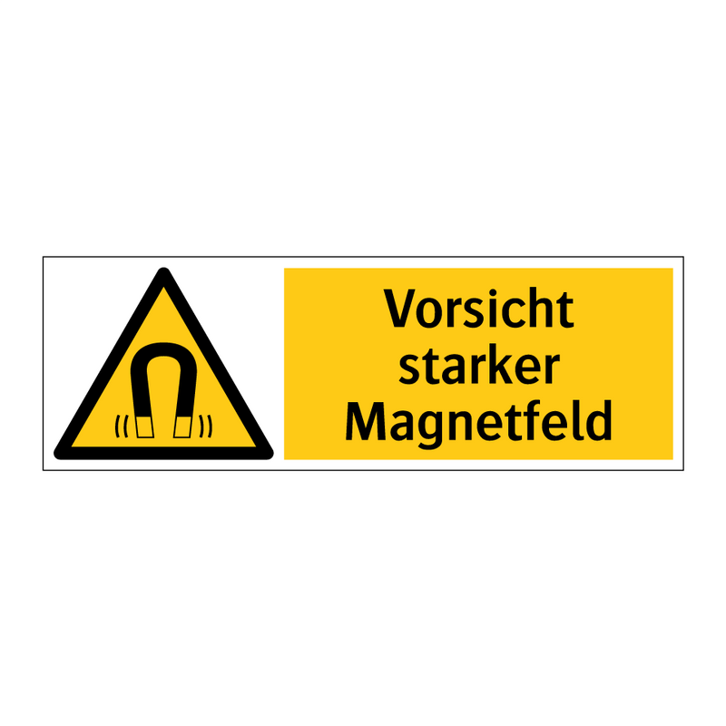 Vorsicht starker Magnetfeld