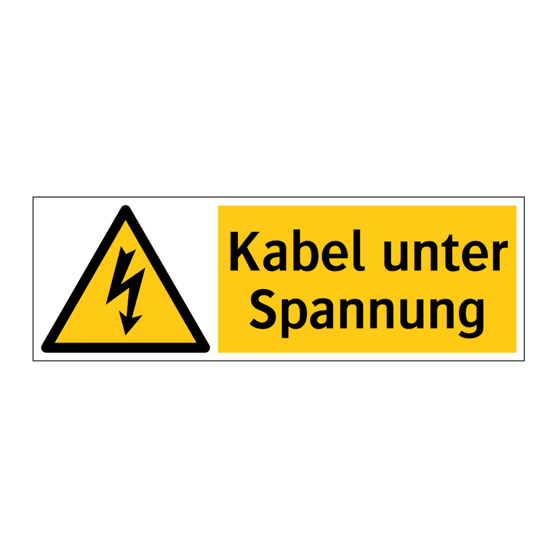 Kabel unter Spannung