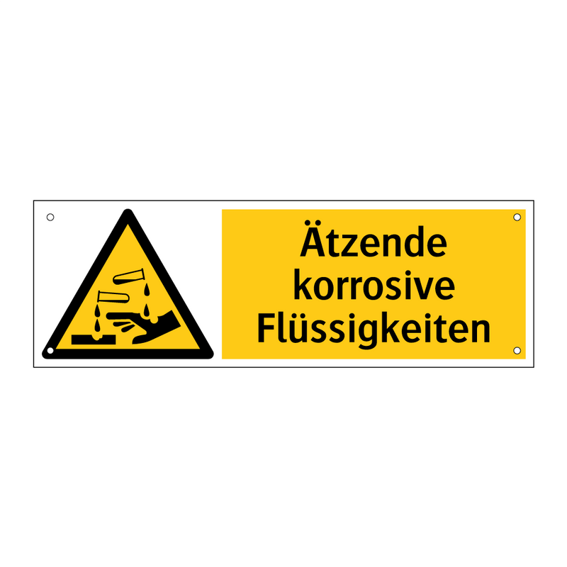Ätzende korrosive Flüssigkeiten