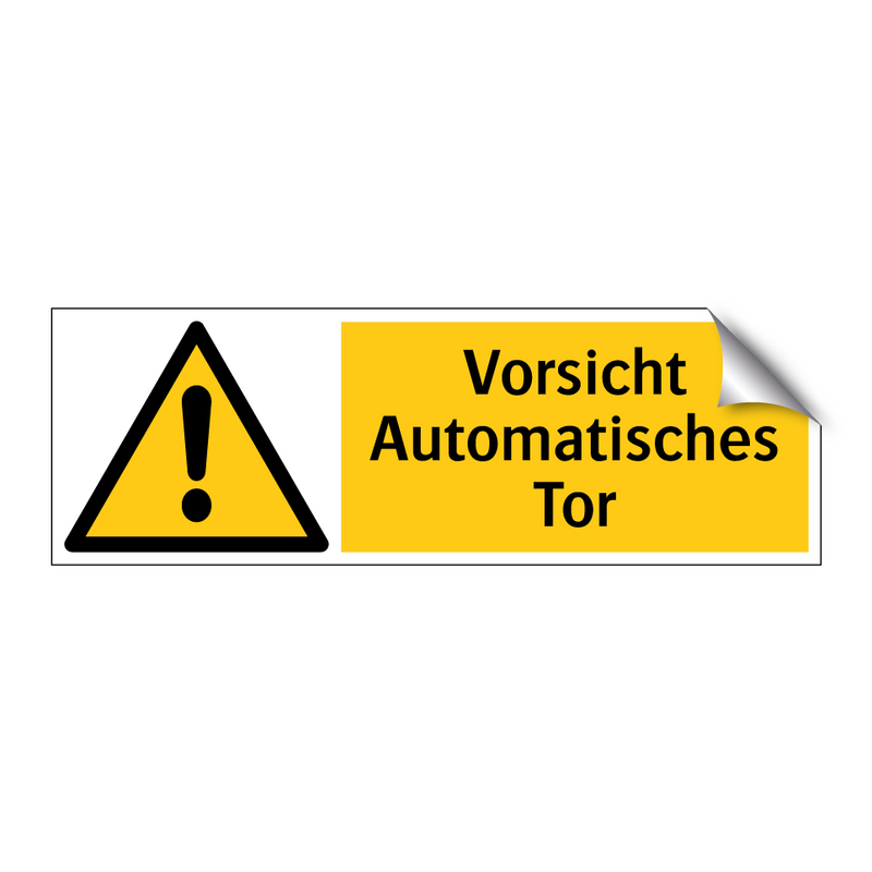 Vorsicht Automatisches Tor