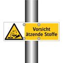 Vorsicht ätzende Stoffe