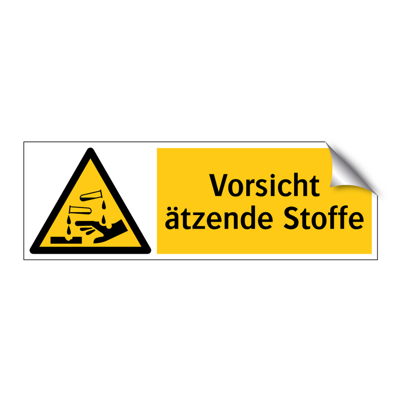 Vorsicht ätzende Stoffe